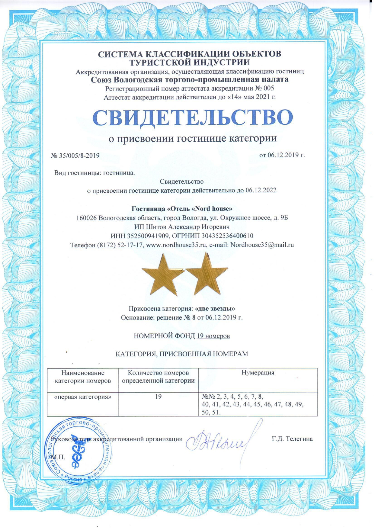 свидетельство